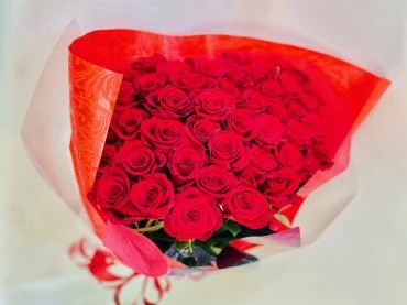 赤バラ50本の花束　プロポーズ｜「彩季舎」　（群馬県高崎市の花キューピット加盟店 花屋）のブログ