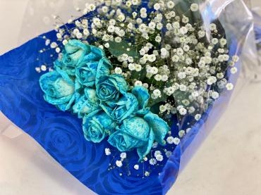 青いバラ　花束｜「彩季舎」　（群馬県高崎市の花キューピット加盟店 花屋）のブログ