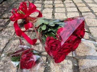 プロポーズ用　12本の赤バラの花束｜「彩季舎」　（群馬県高崎市の花キューピット加盟店 花屋）のブログ