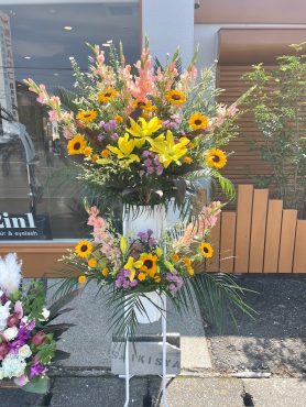 開店祝いにスタンド花｜「彩季舎」　（群馬県高崎市の花キューピット加盟店 花屋）のブログ
