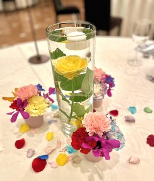 会場装花　カラフル｜「彩季舎」　（群馬県高崎市の花キューピット加盟店 花屋）のブログ