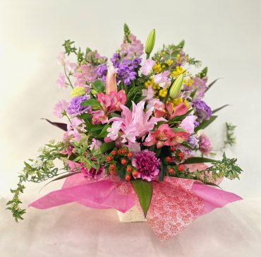 お祝いのアレンジ｜「彩季舎」　（群馬県高崎市の花キューピット加盟店 花屋）のブログ