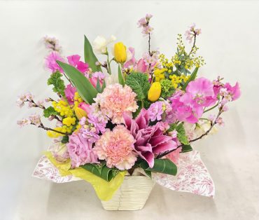春のお祝いのアレンジ｜「彩季舎」　（群馬県高崎市の花キューピット加盟店 花屋）のブログ
