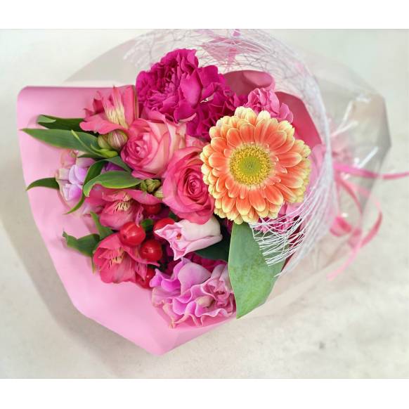 感謝のブーケ　ピンク系